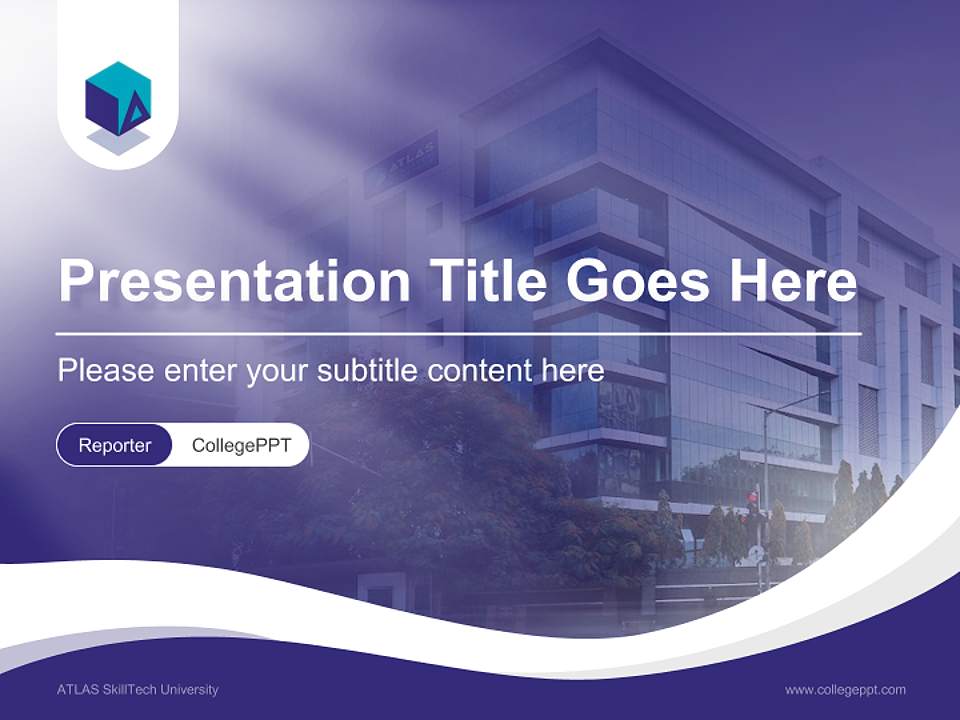 ATLAS SkillTech University Lecture Sharing and Networking Event PPT Template4:3 ratio PPT effect preview image4