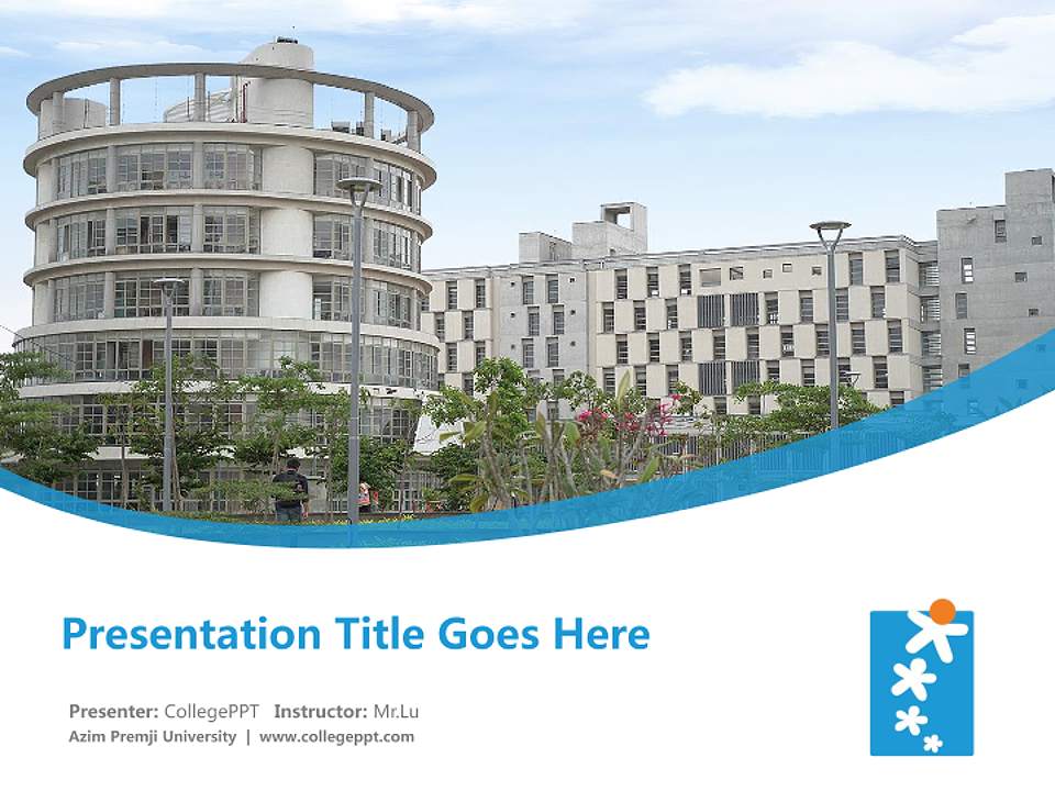 Azim Premji University Course/Courseware Creation PPT Template4:3 ratio PPT effect preview image5