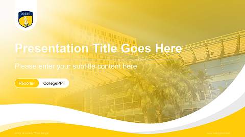 Amity University, West Bengal Lecture Sharing and Networking Event PPT Template