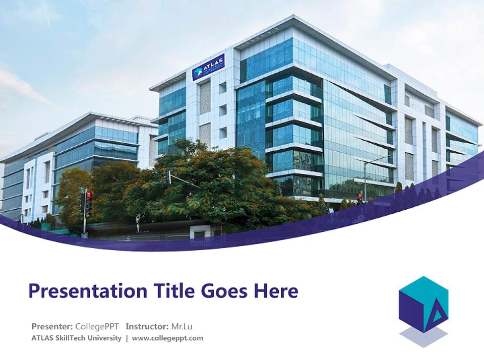 ATLAS SkillTech University Course/Courseware Creation PPT Template4:3 ratio PPT effect preview image5