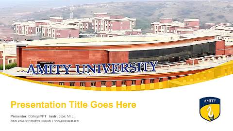 Amity University (Madhya Pradesh) Course/Courseware Creation PPT Template