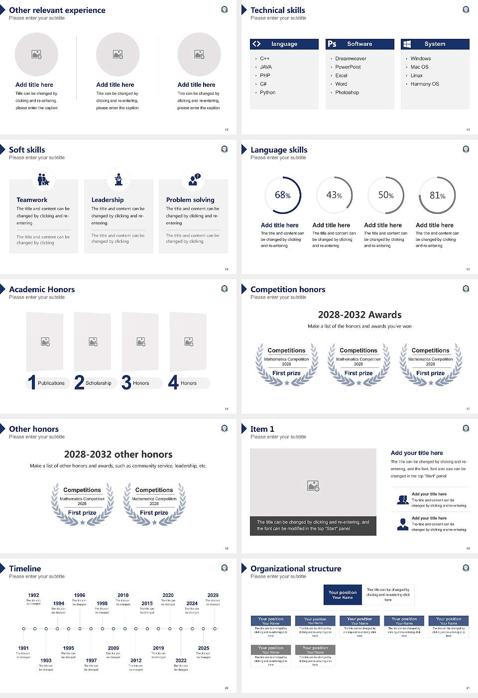 Assam Don Bosco University Resume PPT Template16:9 ratio PPT effect preview image3