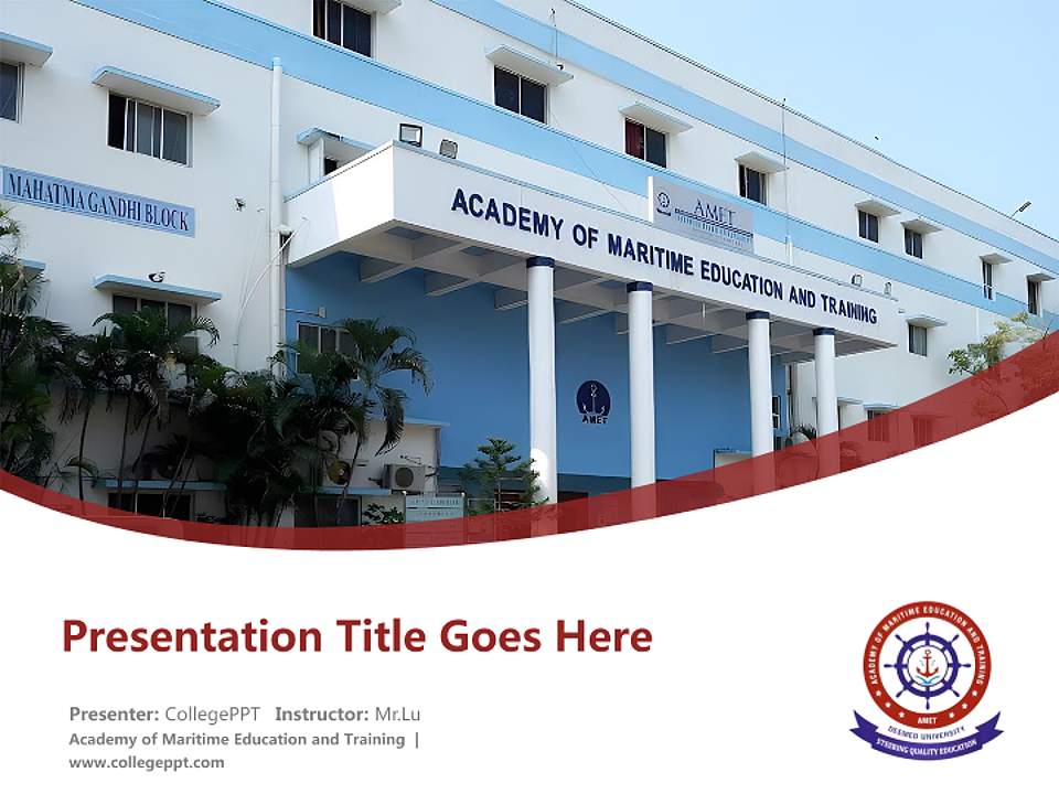 Academy of Maritime Education and Training Course/Courseware Creation PPT Template4:3 ratio PPT effect preview image5