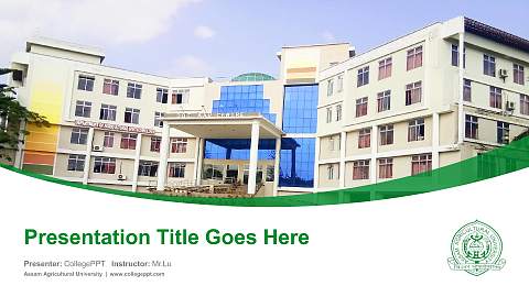 Assam Agricultural University Course/Courseware Creation PPT Template