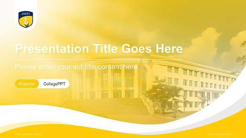 Amity University, Raipur Lecture Sharing and Networking Event PPT Template
