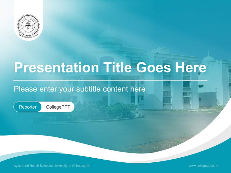 Ayush and Health Sciences University of Chhattisgarh Lecture Sharing and Networking Event PPT Template4:3 ratio PPT effect preview image4