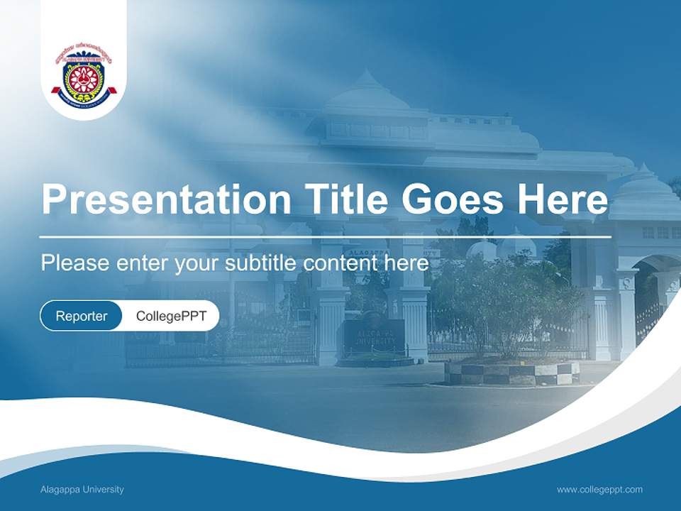 Alagappa University Lecture Sharing and Networking Event PPT Template4:3 ratio PPT effect preview image4