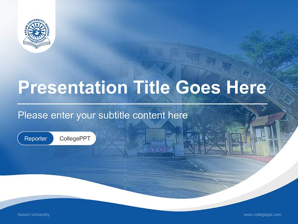 Assam University Lecture Sharing and Networking Event PPT Template4:3 ratio PPT effect preview image4