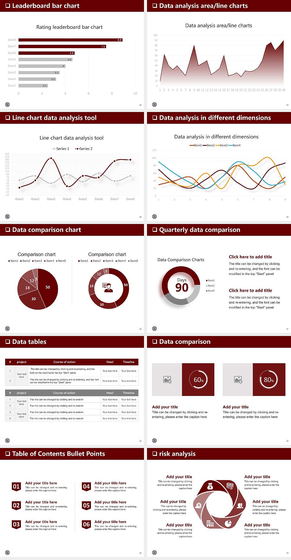 Alliance University General Purpose PPT Template4:3 ratio PPT effect preview image4