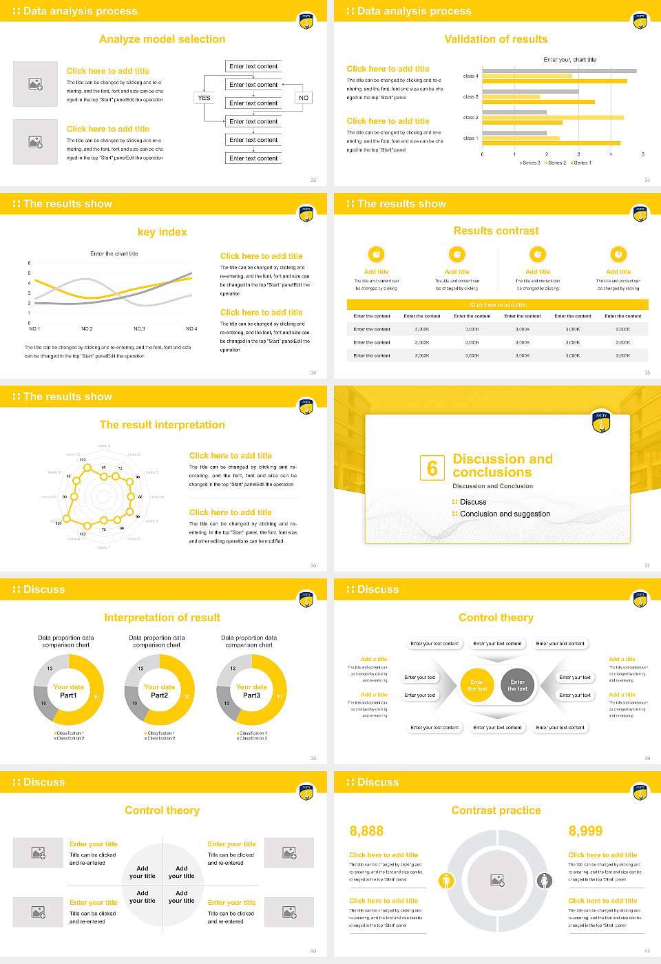 Amity University Gurugram, Haryana Graduation Thesis Defense PPT Template16:9 ratio PPT effect preview image5