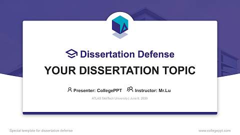 ATLAS SkillTech University Graduation Thesis Defense PPT Template
