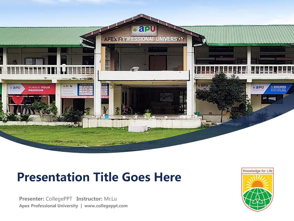Apex Professional University Course/Courseware Creation PPT Template4:3 ratio PPT effect preview image5
