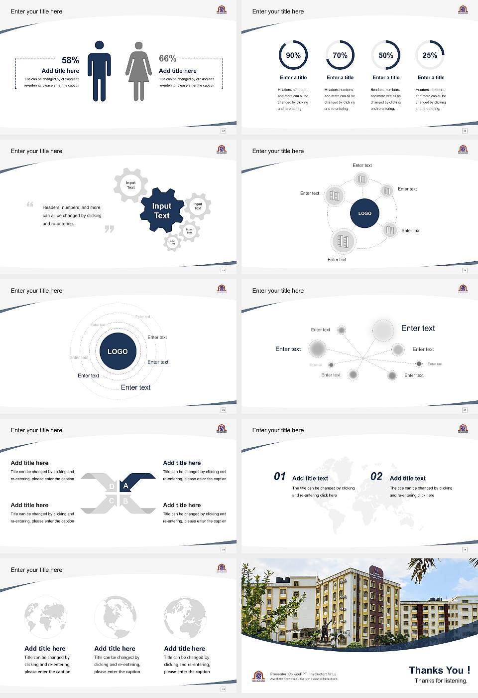 Aryabhatta Knowledge University Course/Courseware Creation PPT Template16:9 ratio PPT effect preview image4