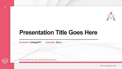 Aurora Higher Education & Research Academy Thesis Proposal/Graduation Defense PPT Template