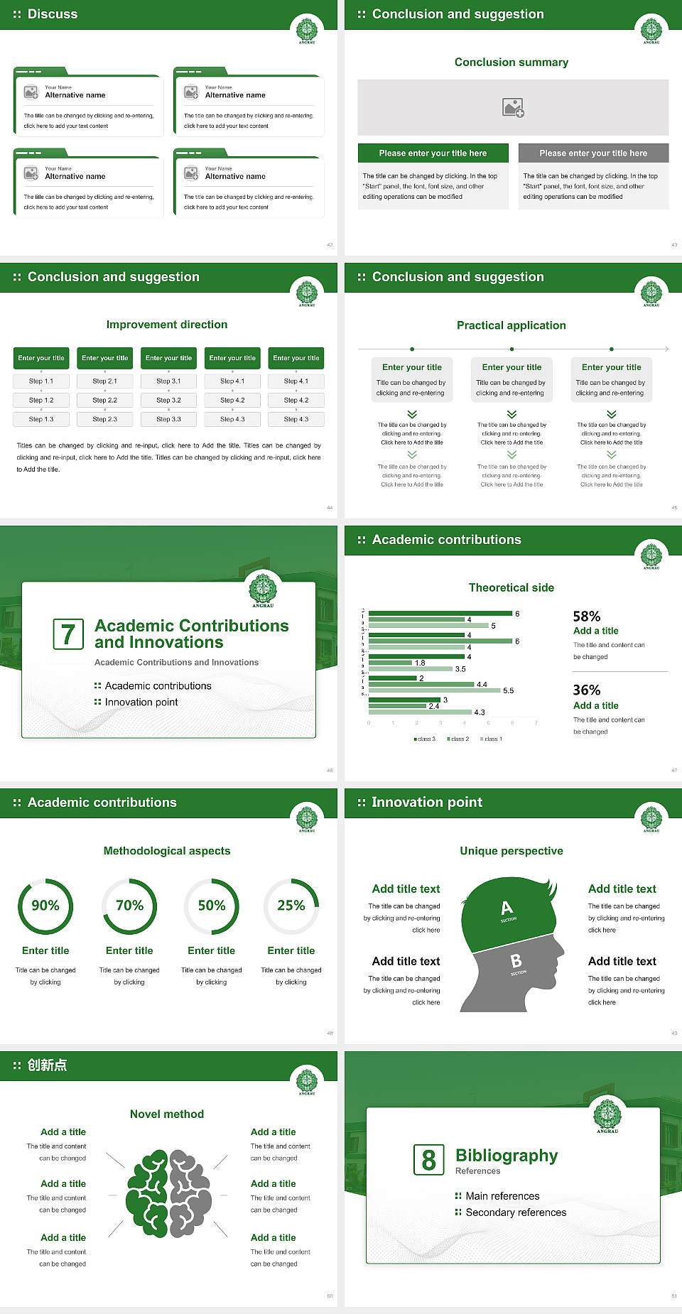 Acharya N.G. Ranga Agricultural University Graduation Thesis Defense PPT Template4:3 ratio PPT effect preview image6
