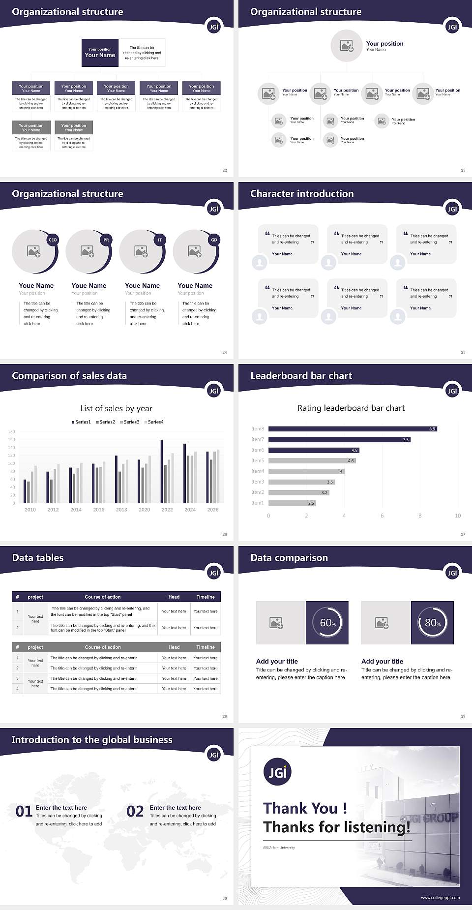 ARKA Jain University Academic Presentation/Research Findings Report PPT Template4:3 ratio PPT effect preview image4