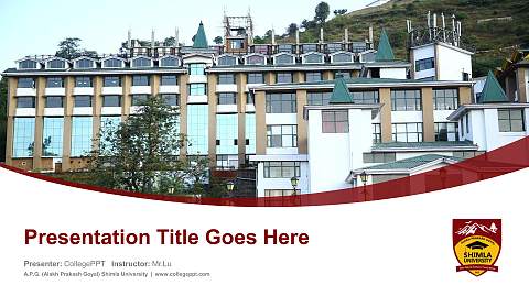 A.P.G. (Alakh Prakash Goyal) Shimla University Course/Courseware Creation PPT Template
