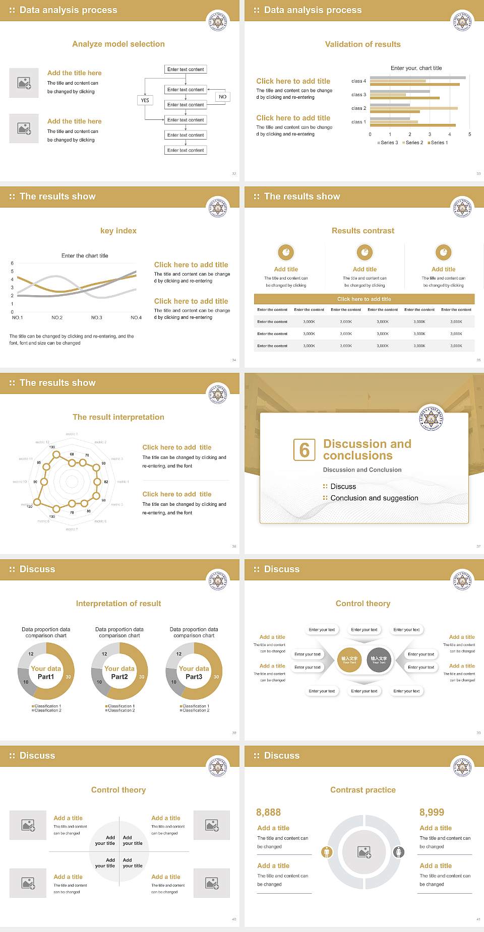 Atmiya University Graduation Thesis Defense PPT Template4:3 ratio PPT effect preview image5
