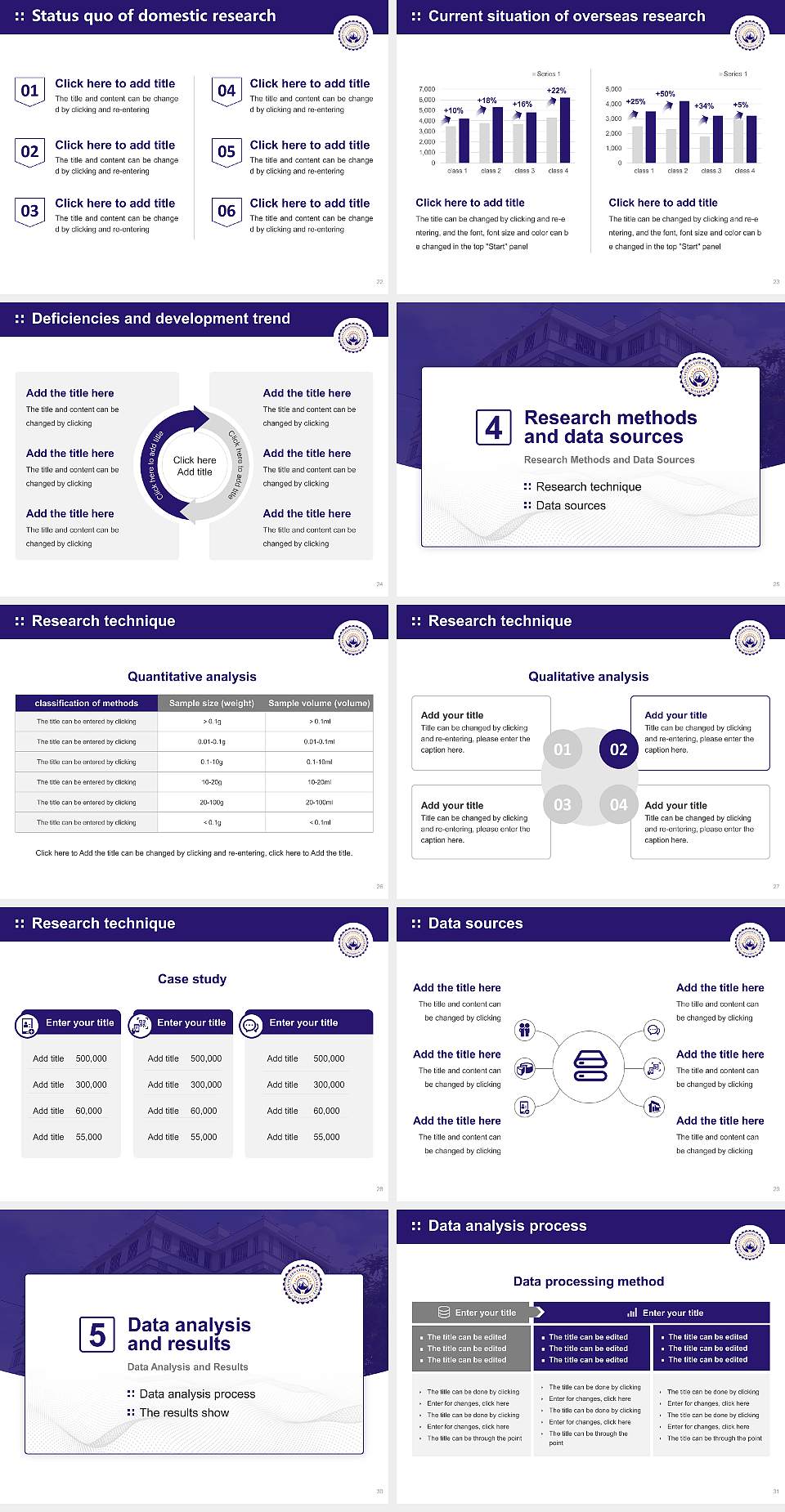 Asian International University Graduation Thesis Defense PPT Template4:3 ratio PPT effect preview image4