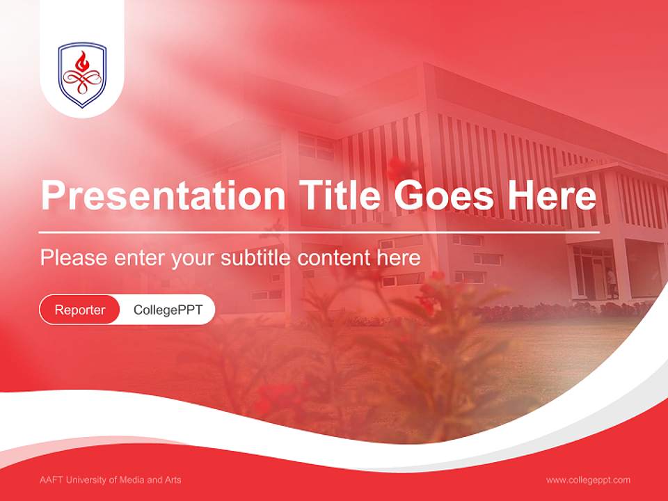 AAFT University of Media and Arts Lecture Sharing and Networking Event PPT Template4:3 ratio PPT effect preview image4