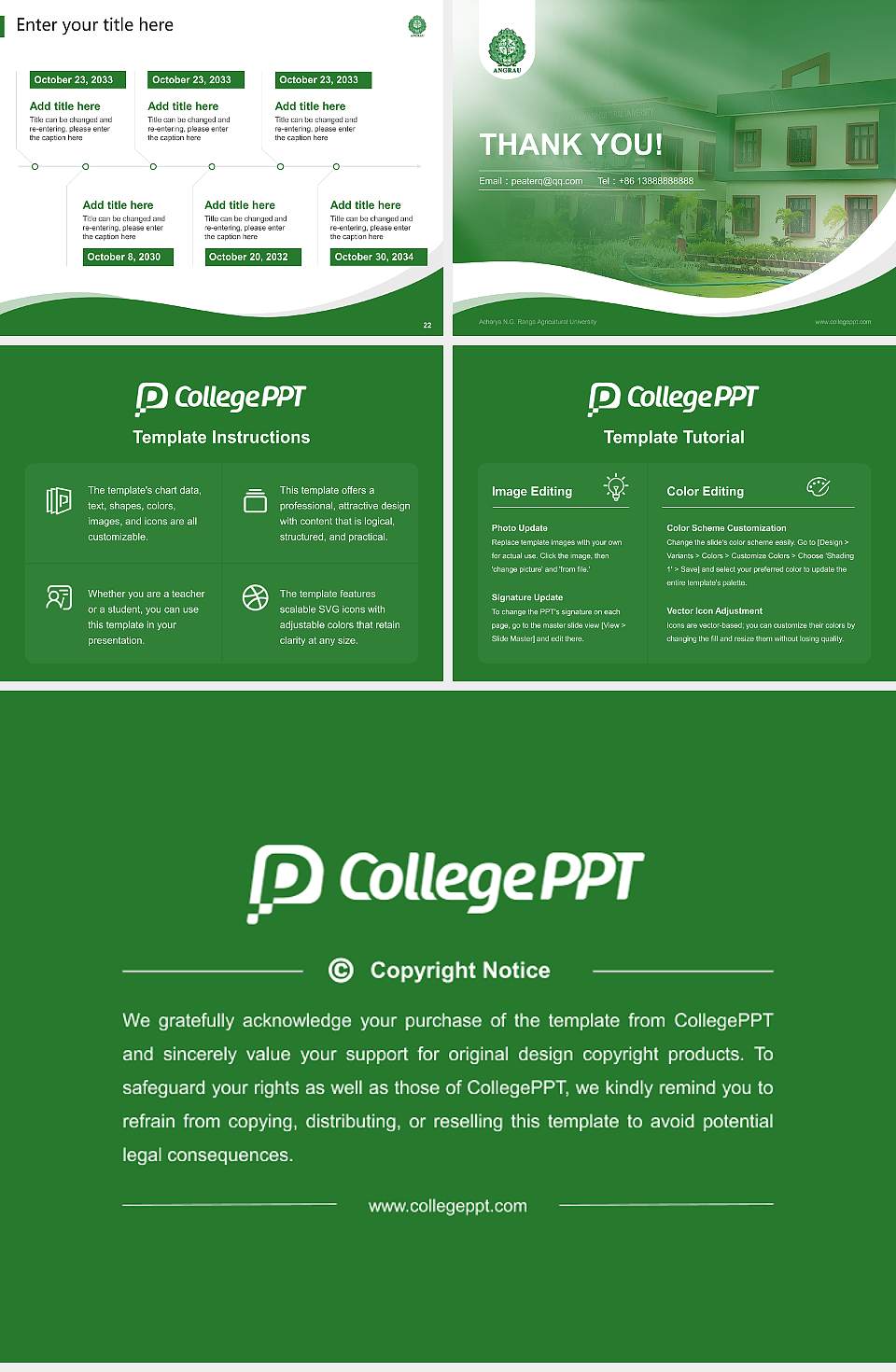 Acharya N.G. Ranga Agricultural University Lecture Sharing and Networking Event PPT Template4:3 ratio PPT effect preview image4