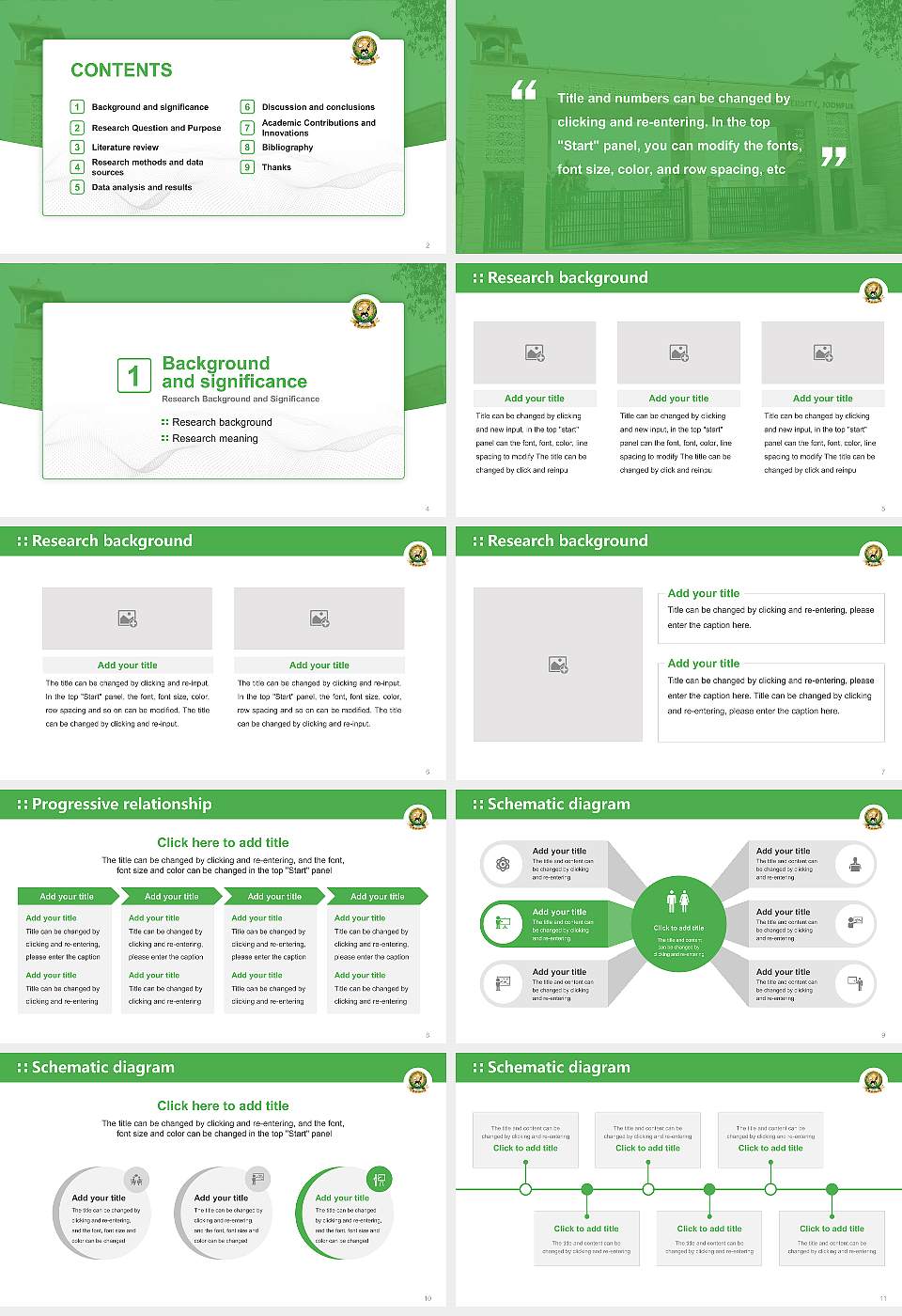 Agriculture University, Jodhpur Graduation Thesis Defense PPT Template16:9 ratio PPT effect preview image2
