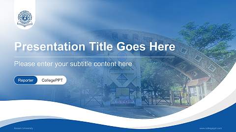Assam University Lecture Sharing and Networking Event PPT Template