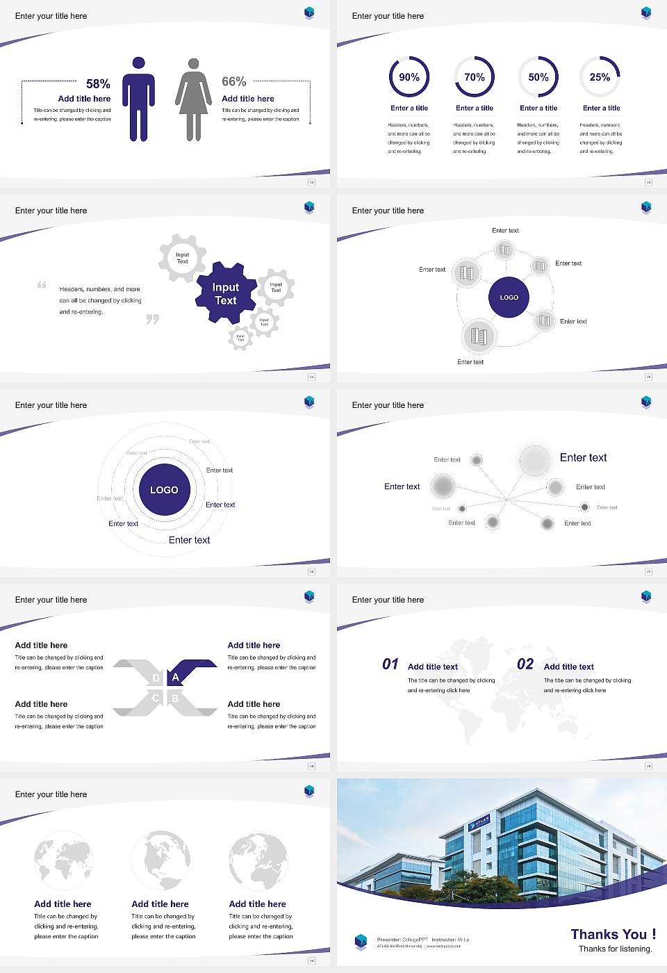 ATLAS SkillTech University Course/Courseware Creation PPT Template16:9 ratio PPT effect preview image4