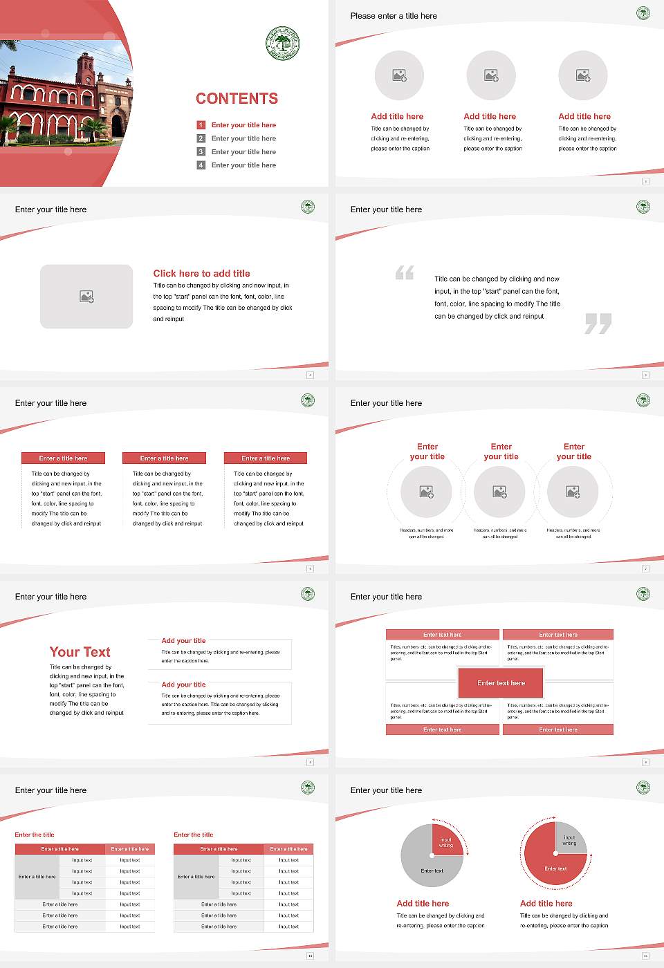 Aligarh Muslim University Course/Courseware Creation PPT Template16:9 ratio PPT effect preview image2