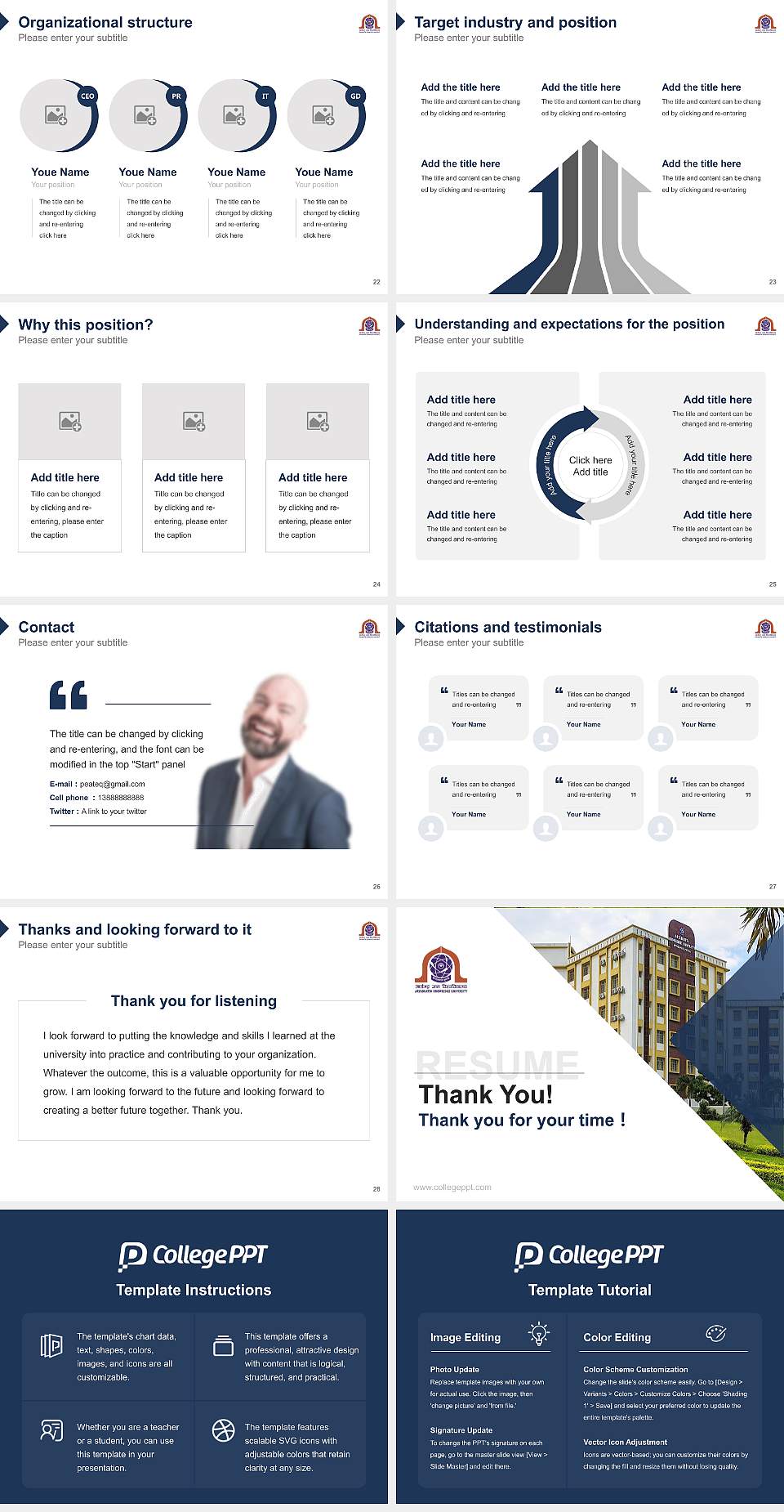Aryabhatta Knowledge University Resume PPT Template4:3 ratio PPT effect preview image4