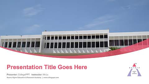 Aurora Higher Education & Research Academy Course/Courseware Creation PPT Template