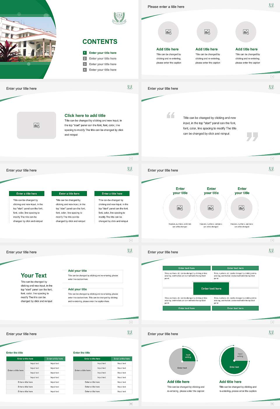 Al-Karim University Course/Courseware Creation PPT Template16:9 ratio PPT effect preview image2
