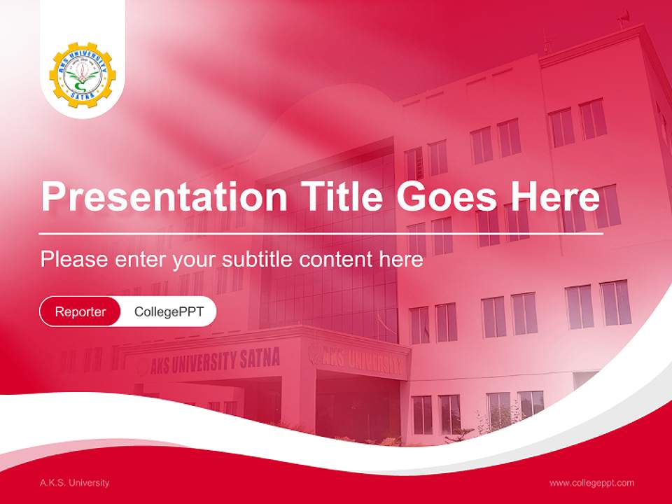 A.K.S. University Lecture Sharing and Networking Event PPT Template4:3 ratio PPT effect preview image4