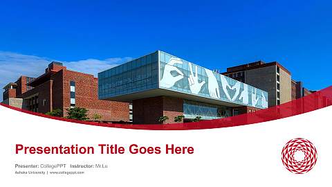 Ashoka University Course/Courseware Creation PPT Template