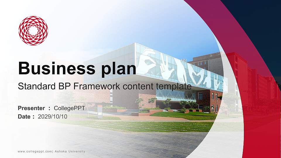 Ashoka University Competition/Entrepreneurship Contest PPT Template16:9 ratio PPT effect preview image