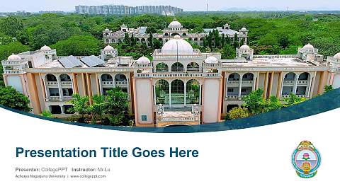 Acharya Nagarjuna University Course/Courseware Creation PPT Template