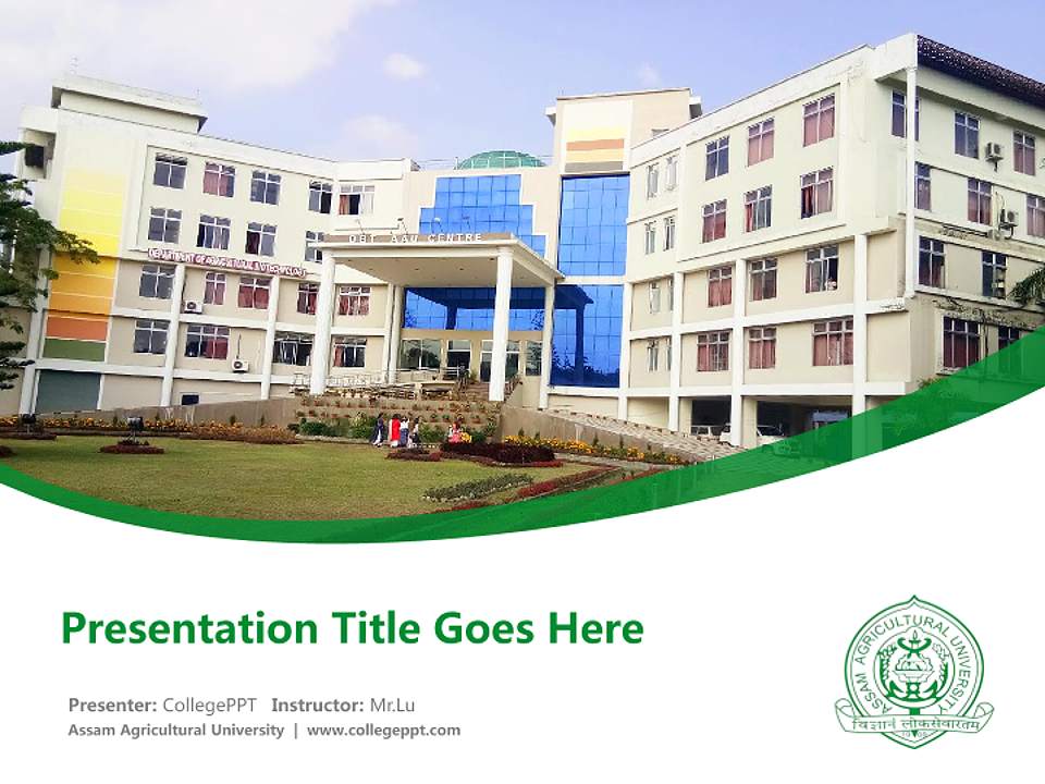 Assam Agricultural University Course/Courseware Creation PPT Template4:3 ratio PPT effect preview image5