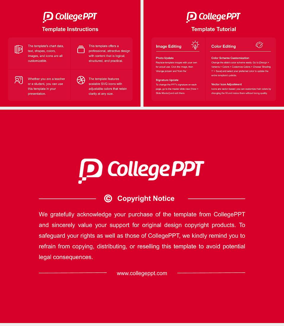 A.K.S. University Course/Courseware Creation PPT Template4:3 ratio PPT effect preview image5