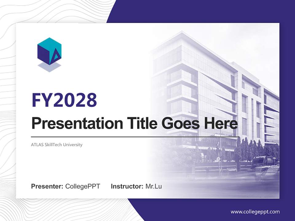 ATLAS SkillTech University Academic Presentation/Research Findings Report PPT Template4:3 ratio PPT effect preview image5