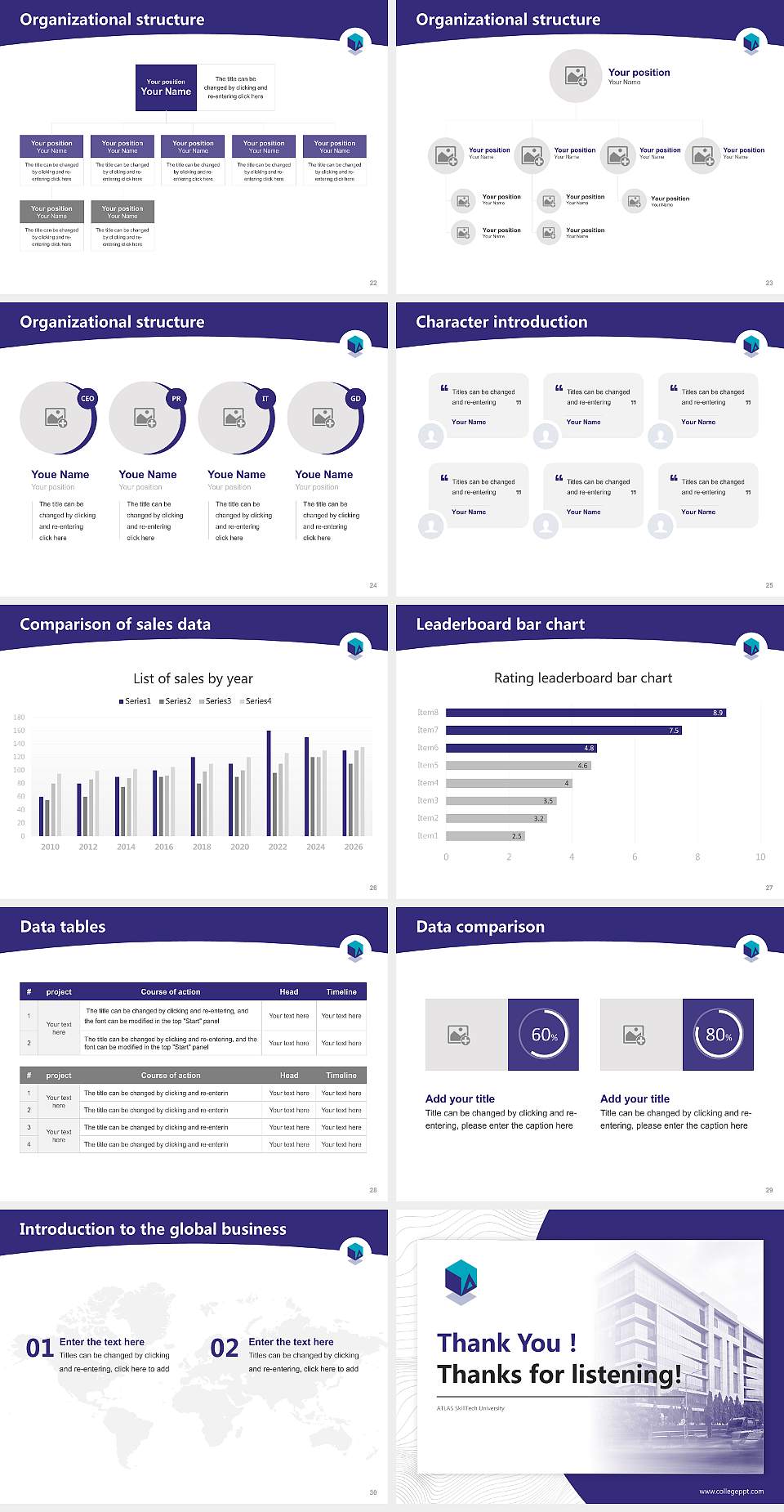 ATLAS SkillTech University Academic Presentation/Research Findings Report PPT Template4:3 ratio PPT effect preview image4