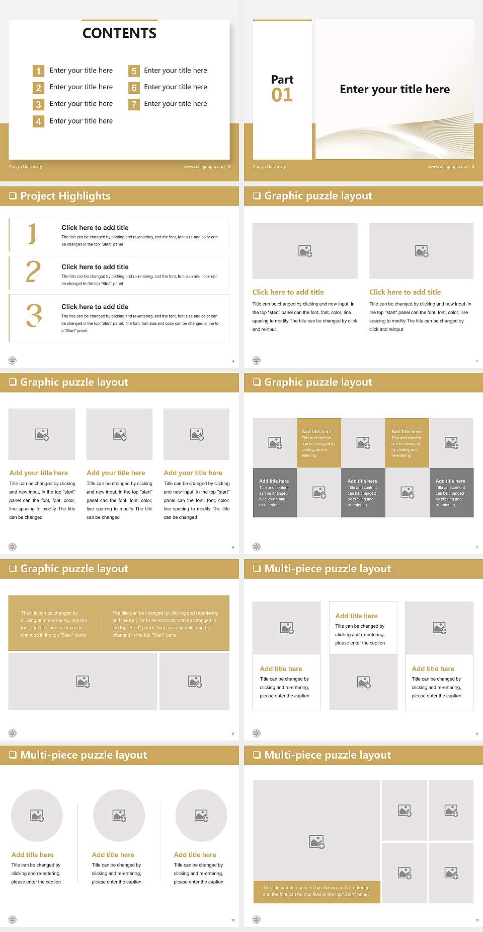 Atmiya University General Purpose PPT Template4:3 ratio PPT effect preview image2