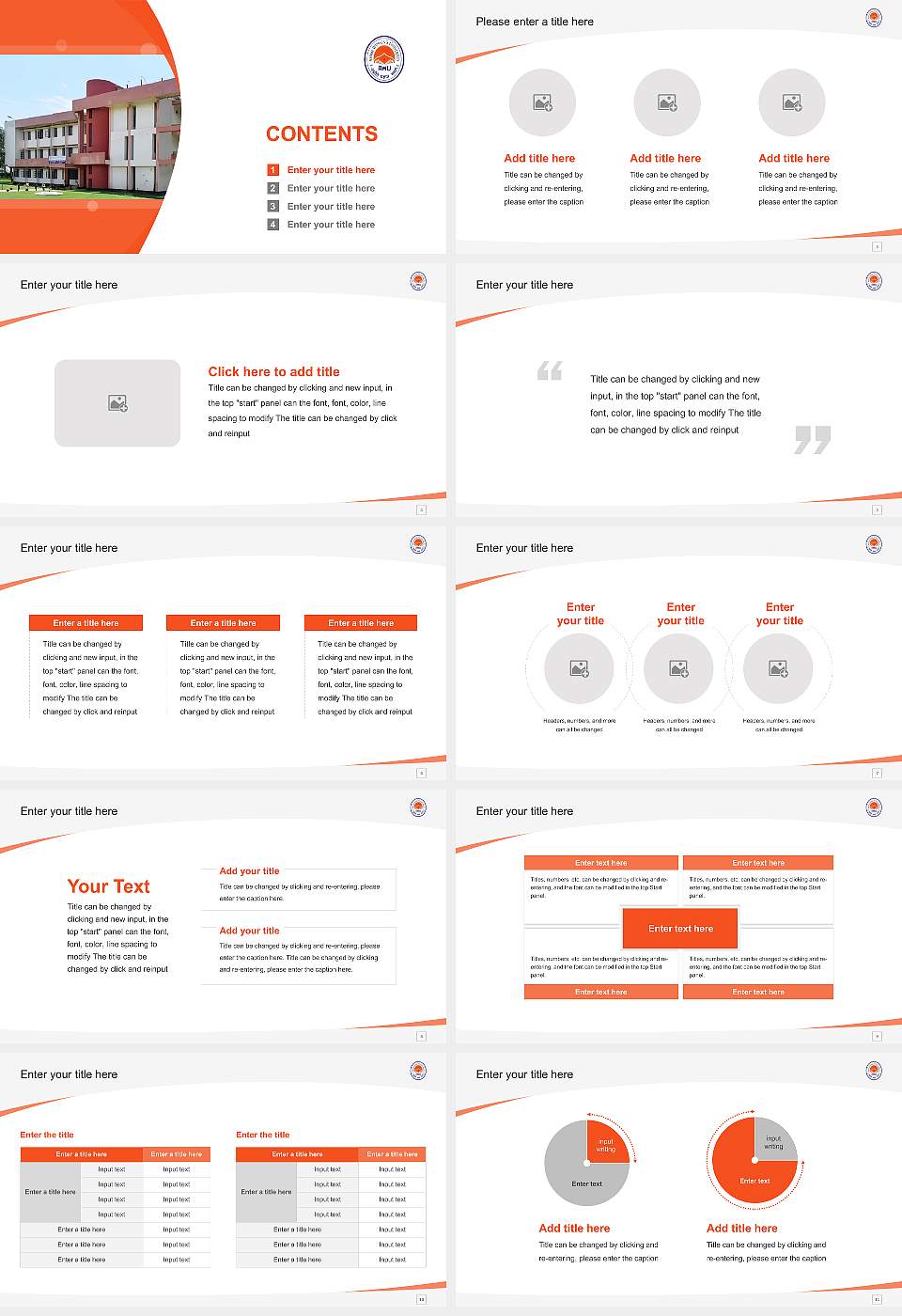 Assam Women ‘s University Course/Courseware Creation PPT Template16:9 ratio PPT effect preview image2