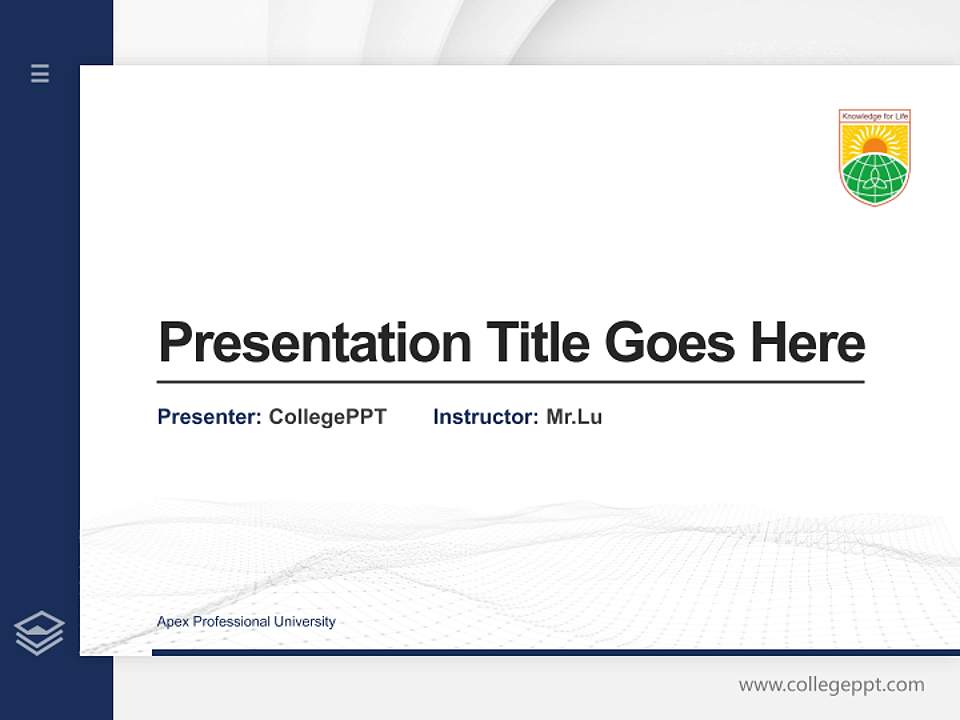 Apex Professional University Thesis Proposal/Graduation Defense PPT Template4:3 ratio PPT effect preview image5