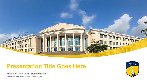 Amity University, Raipur Course/Courseware Creation PPT Template