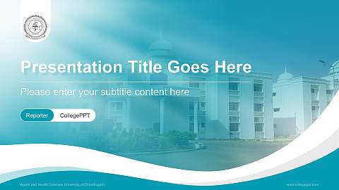 Ayush and Health Sciences University of Chhattisgarh Lecture Sharing and Networking Event PPT Template