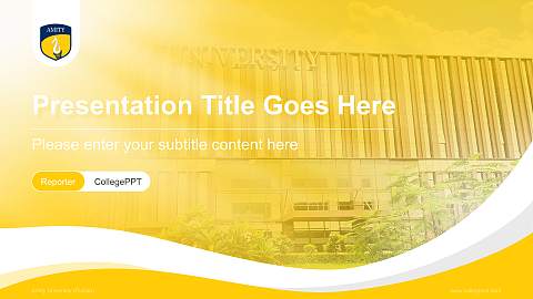 Amity University (Punjab) Lecture Sharing and Networking Event PPT Template