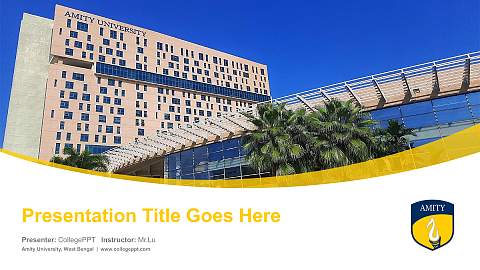 Amity University, West Bengal Course/Courseware Creation PPT Template