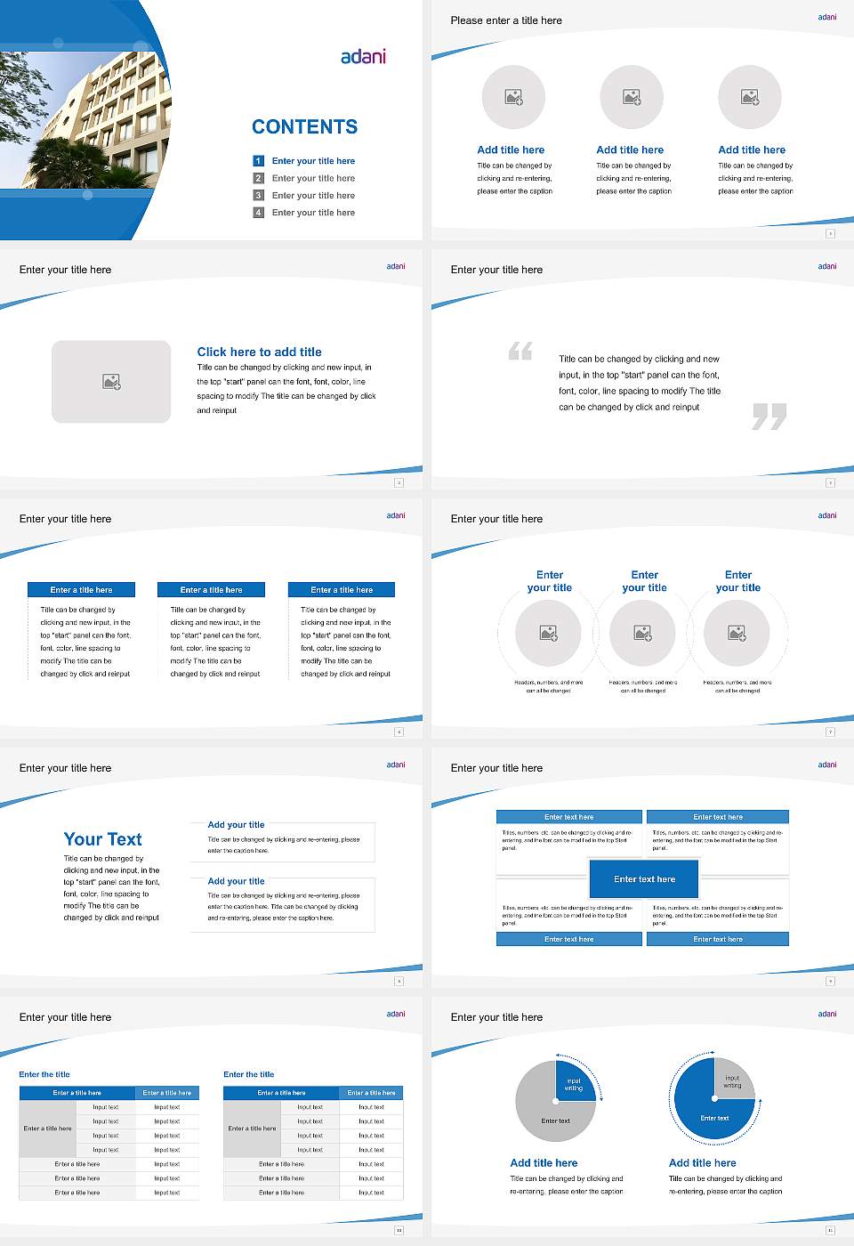 Adani University Course/Courseware Creation PPT Template16:9 ratio PPT effect preview image2