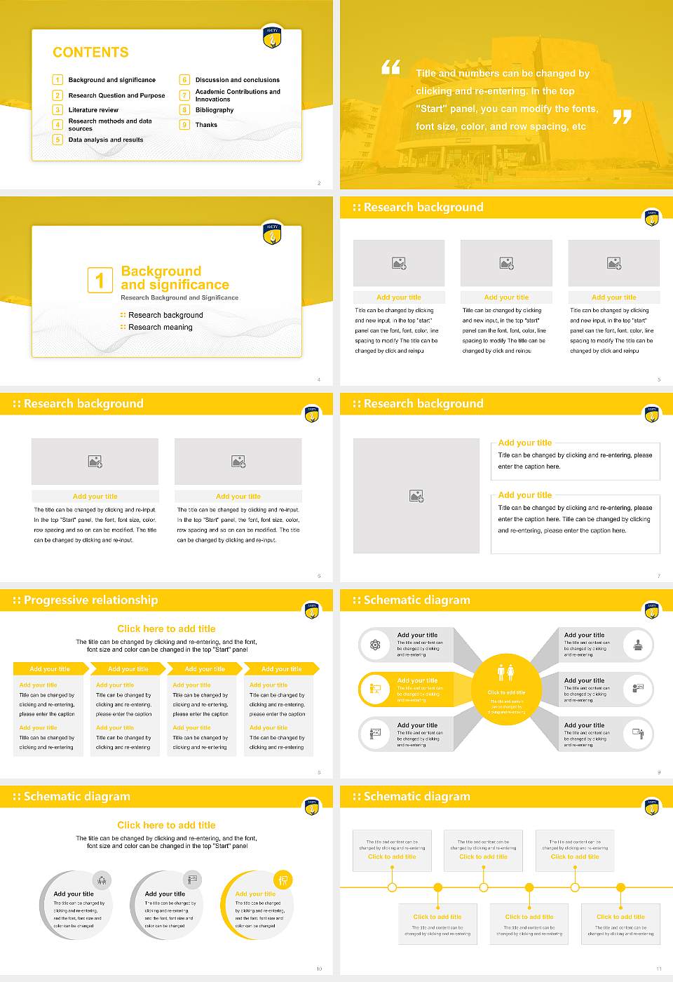 Amity University (Rajasthan) Graduation Thesis Defense PPT Template16:9 ratio PPT effect preview image2