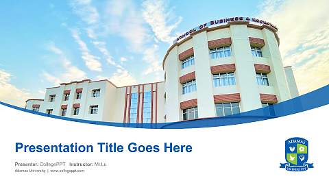 Adamas University Course/Courseware Creation PPT Template